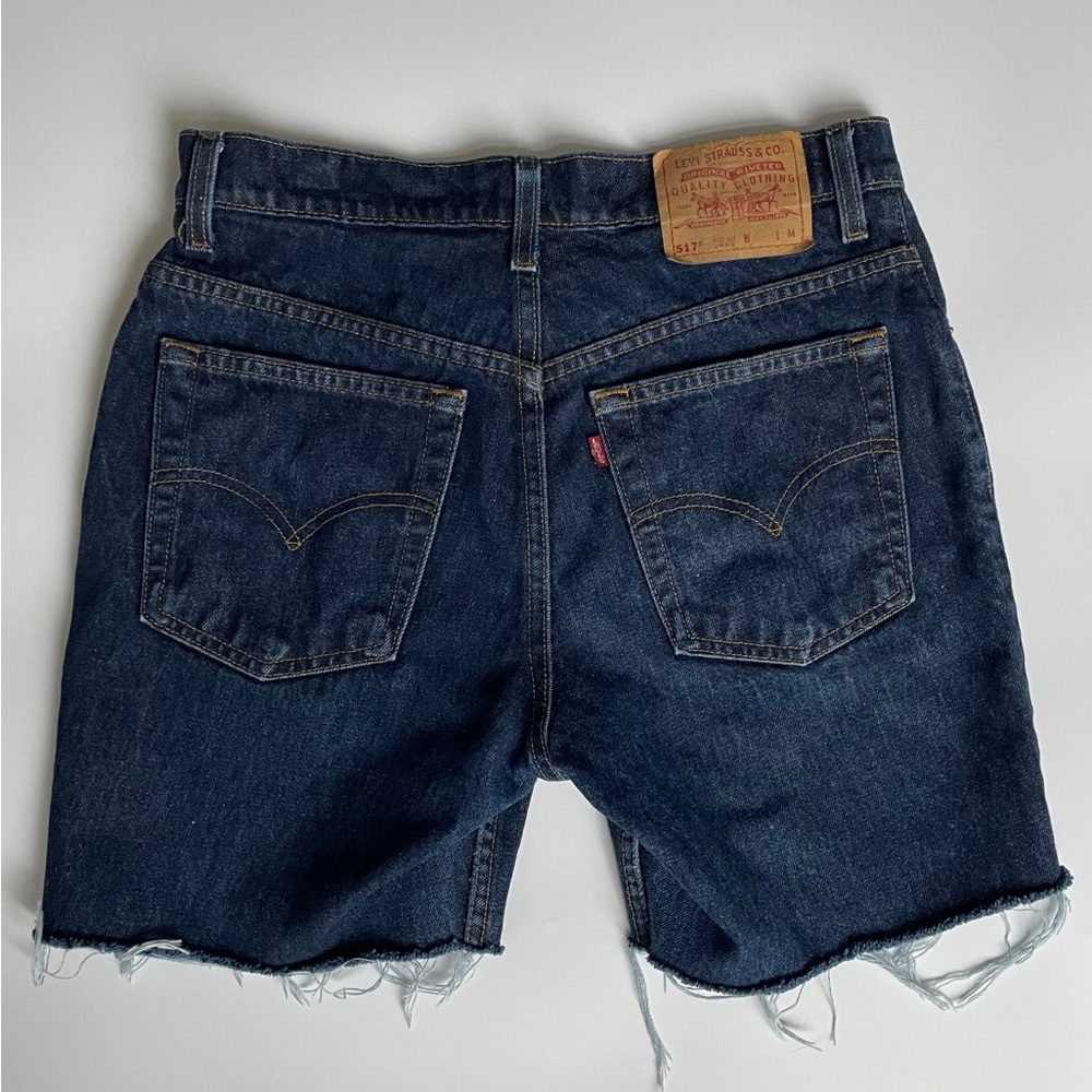 Levi's Indigo Denim Cut-Off Shorts